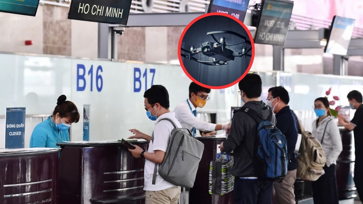 Cần khai báo khi làm thủ tục check-in khi mang flycam lên máy bay