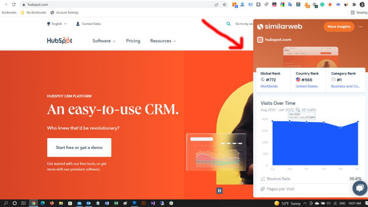 Similarweb Extension có miễn phí