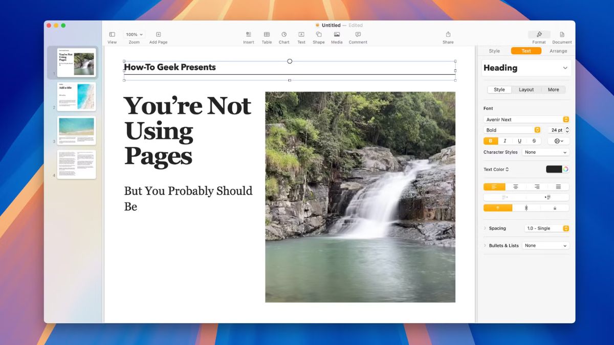 Phần mềm soạn thảo văn bản Apple Pages có dùng được trên Windows