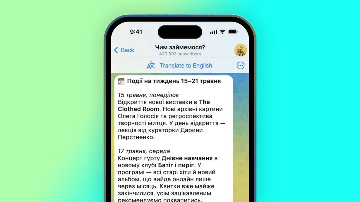 Có thể dịch tin nhắn trong nhóm hoặc kênh trên telegram không?
