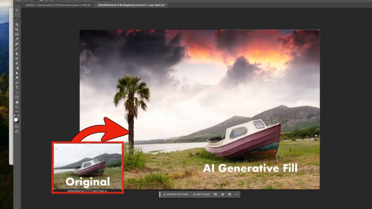 Tính năng Generative Fill không yêu cầu quá nhiều tài nguyên phần cứng