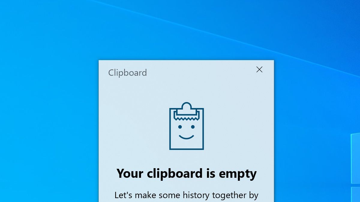 Có thể mở lịch sử Clipboard bằng tổ hợp Windows V