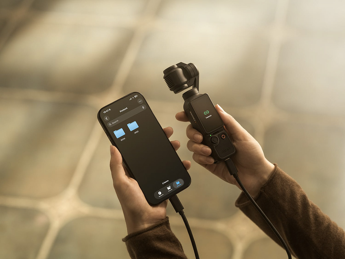 DJI Pocket 4 được tích hợp sẵn bộ nhớ trong đạt mức 107GB